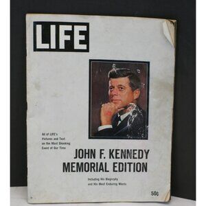 VTG 1963 LIFE Magazine JFK Memorial Edition Including His Biography USA History